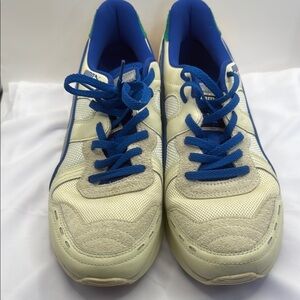 Blue and Cream Sneakers